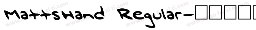 MattsHand Regular字体转换